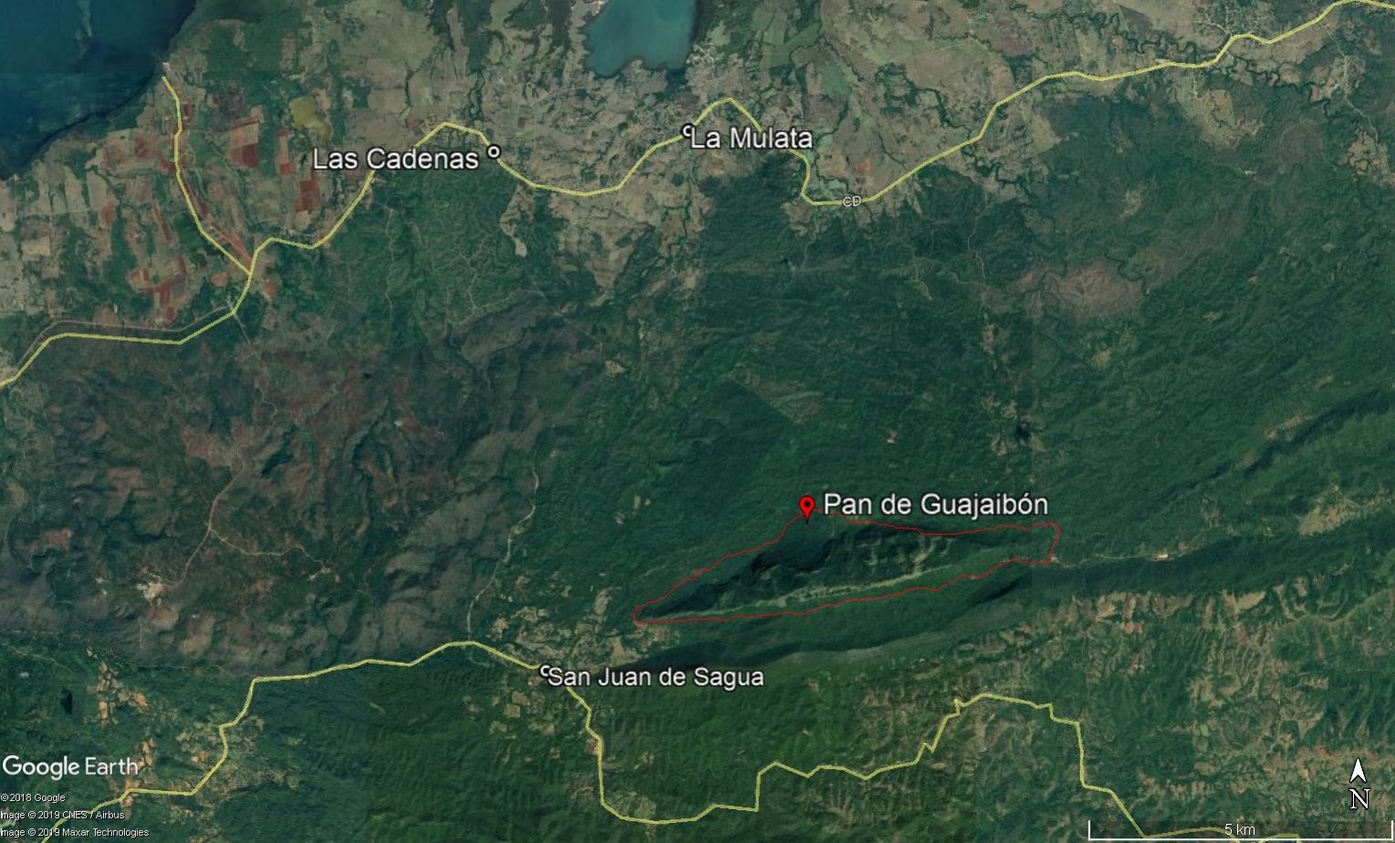 Guajaibón Mapa