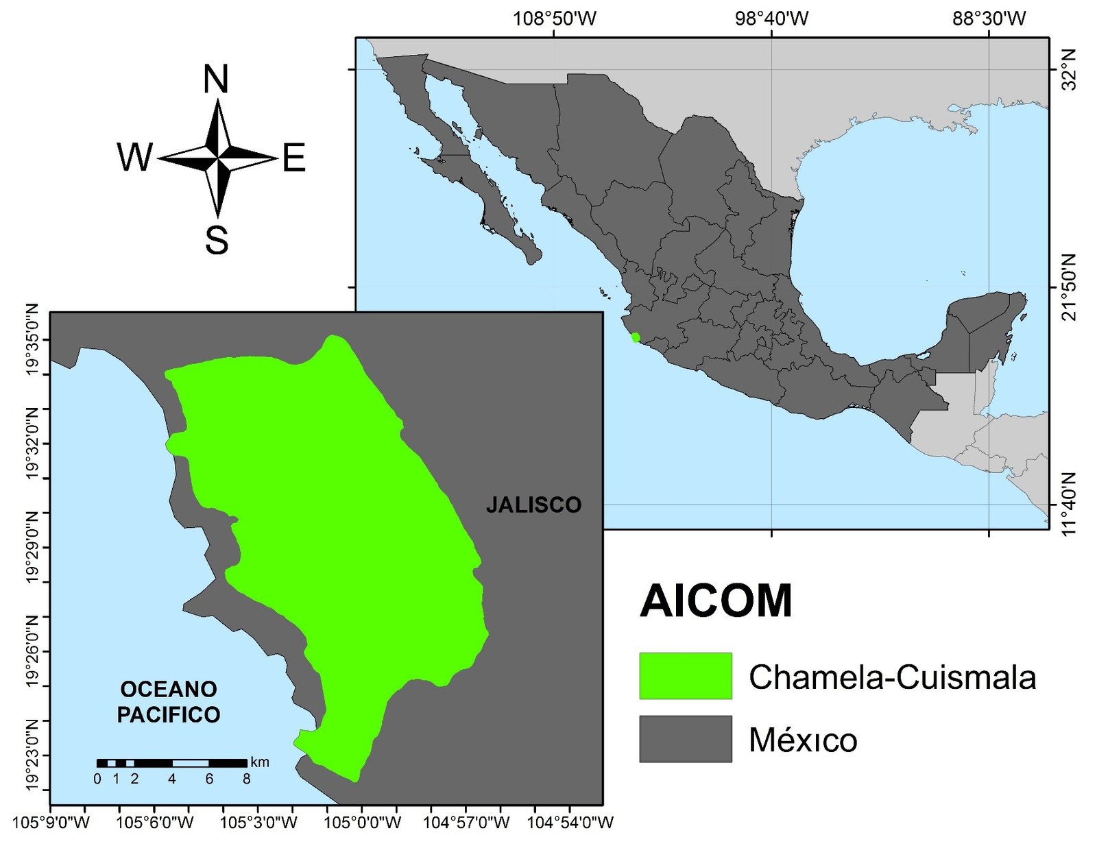 Mapa 25 Chamela Cuixmala México