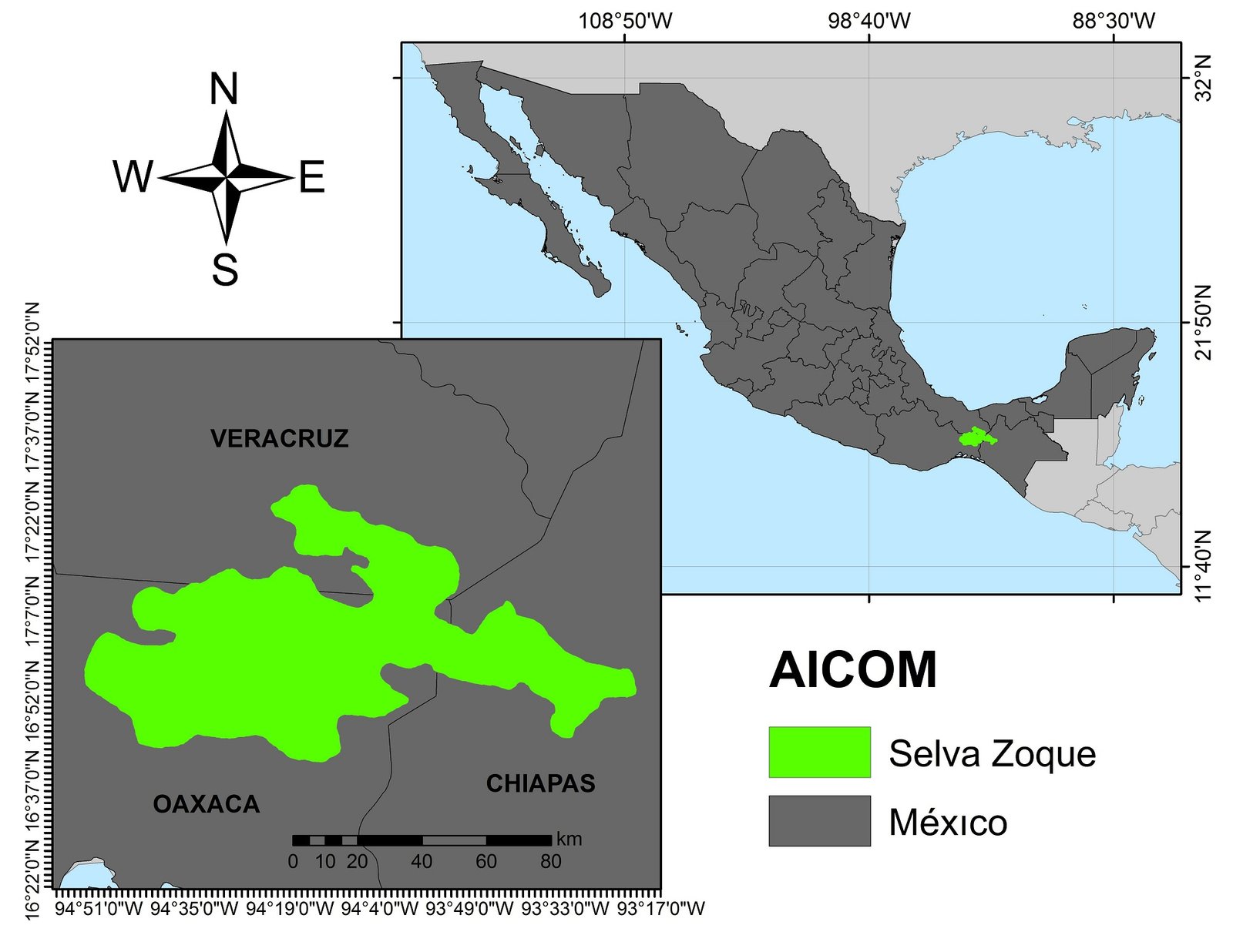 Mapa 28 Selva Zoque México