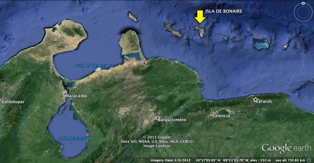MapaIsla Bonaire