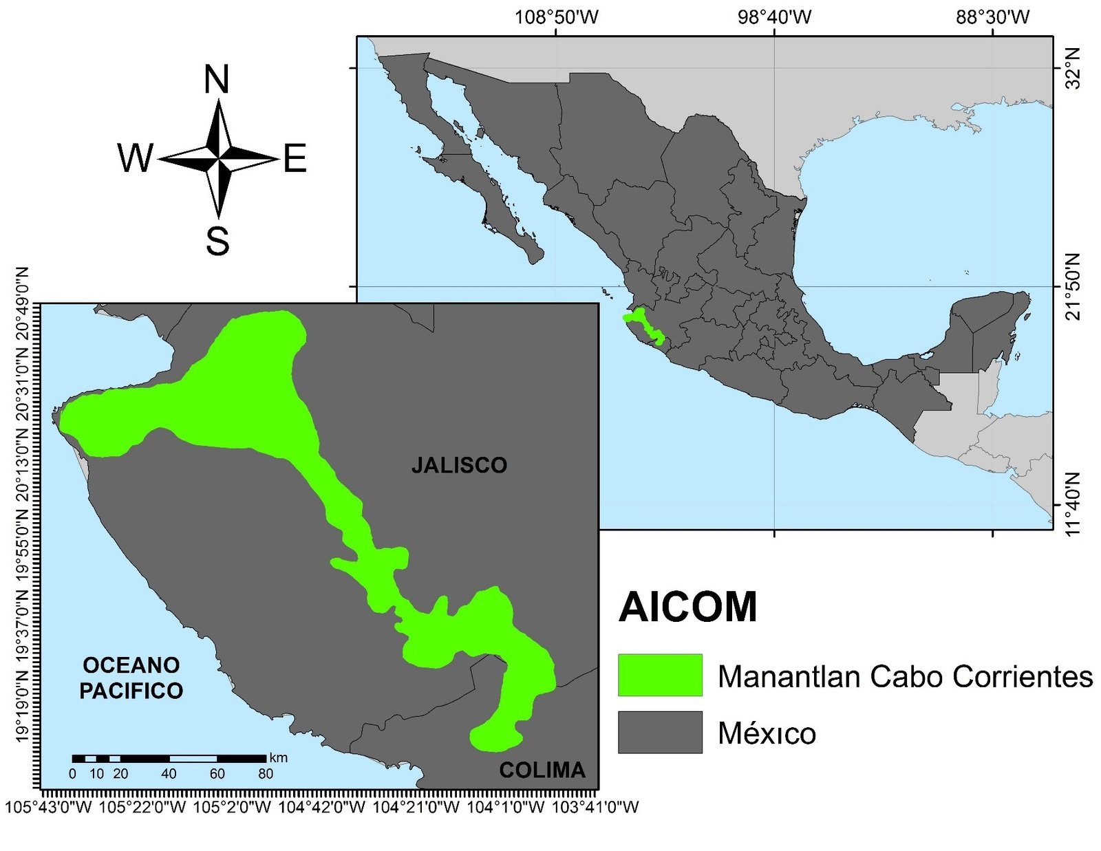 Mapa 29 Manantlán Cabo Corrientes México