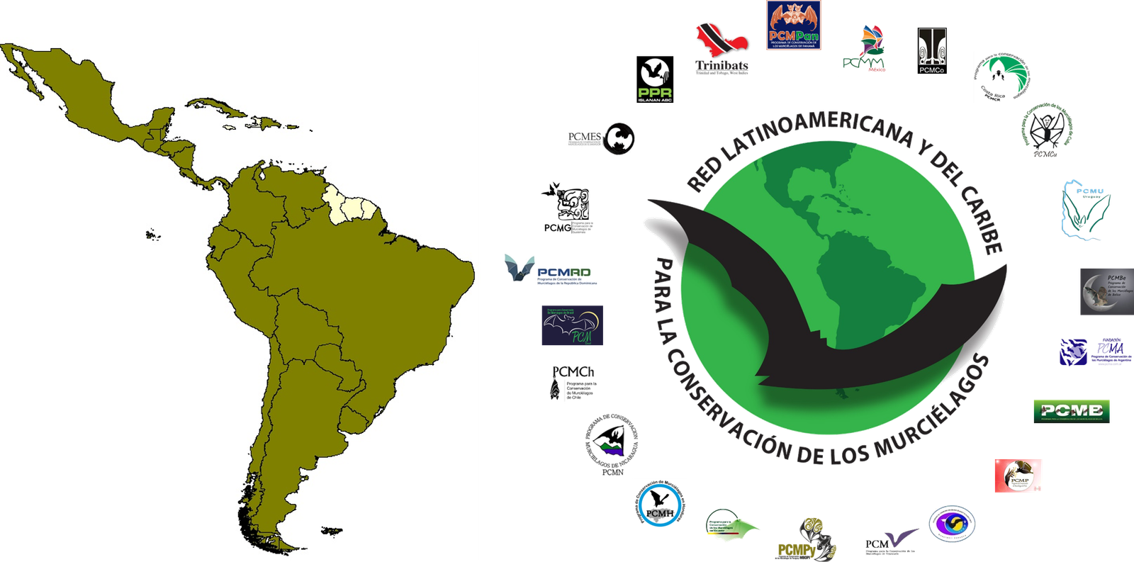 Mapa y Logos de Miembros