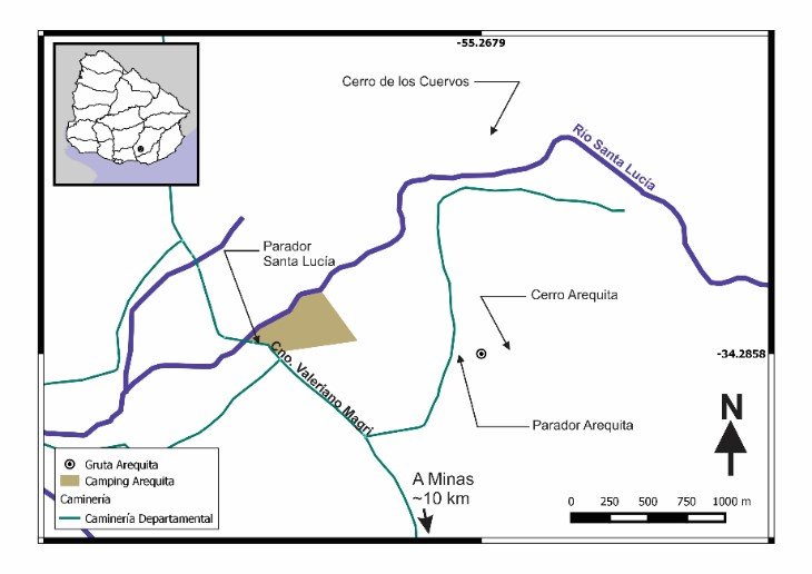 MAPA DE LA Gruta Arequita