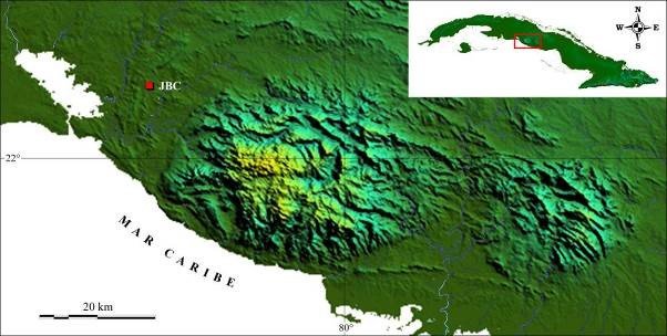 Mapa Jardín Botánico de Cienfuegos