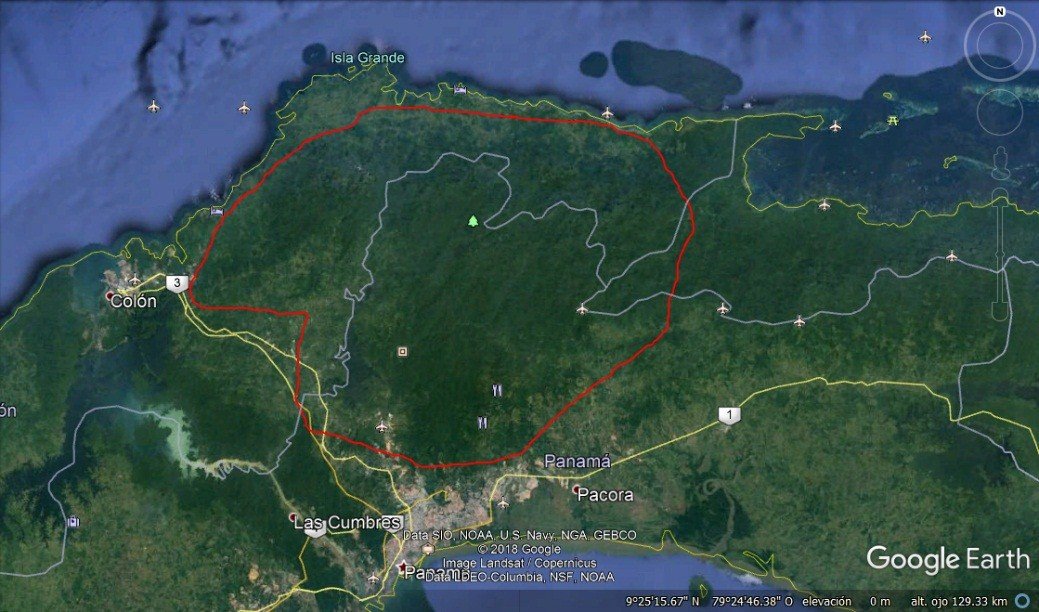 Mapa 13 El Alto Chagres Panamá